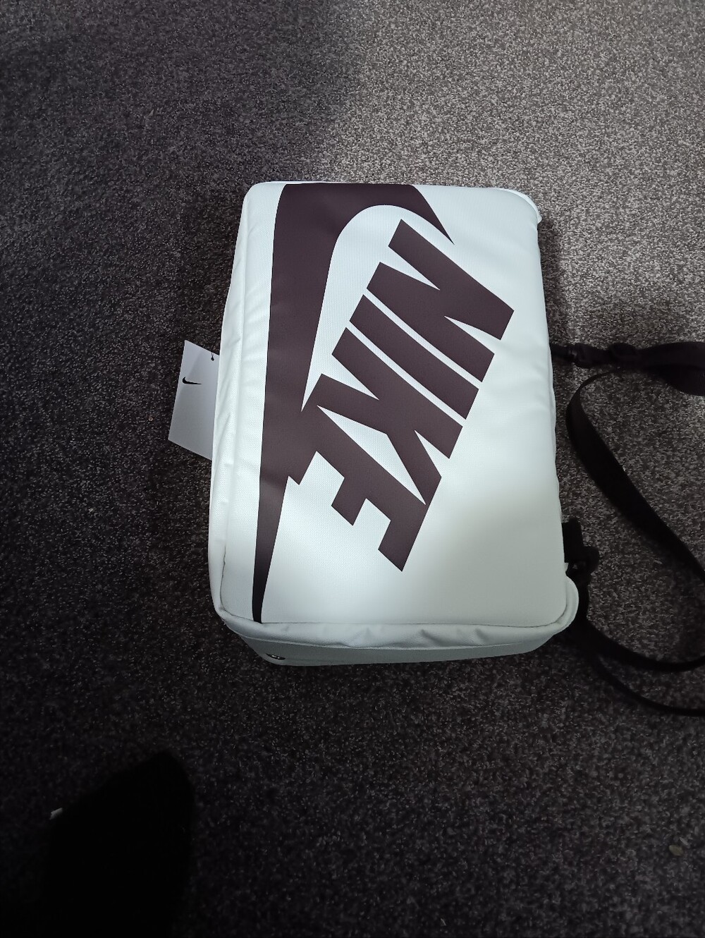 Nike White Belt Bag with Black Logo